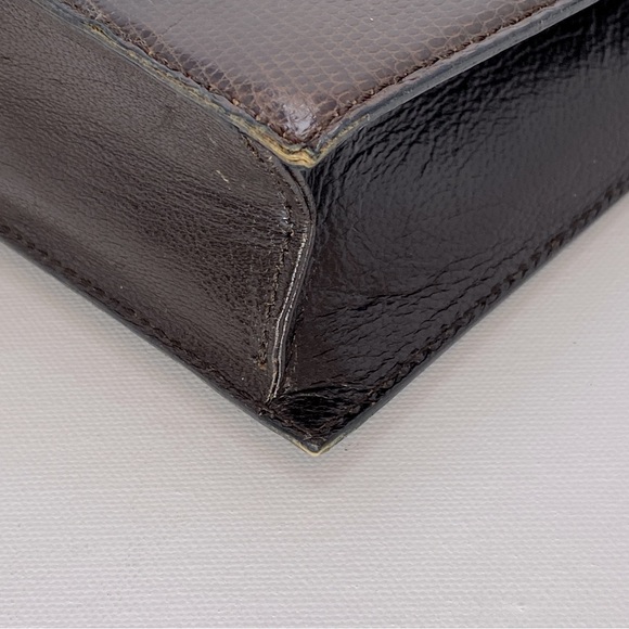 Extremely Rare YSL Yves Saint Laurent Opium Reptile Skin Shoulder Bag w/ Chain - Picture 12 of 13